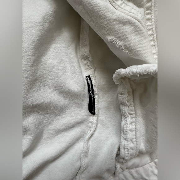 Zara White Distressed Denim Jacket - Picture 10 of 10
